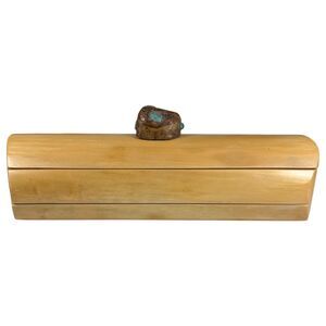 Jay King Branch Jewelry Box Reclaimed Cypress Wood Stacking Carved Turquoise